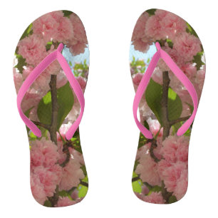 Doppelblühende Kirschbaum III Frühlingsflora Flip Flops