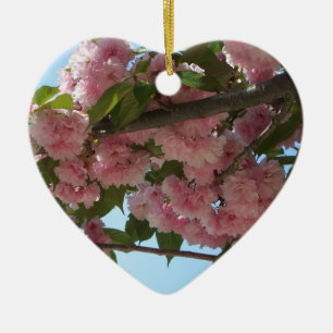 Doppelblühende Kirschbaum IV Frühjahr Keramikornament