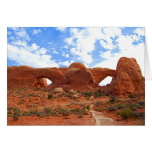 Doppelbögen, Arches National Park, Utah, Karte