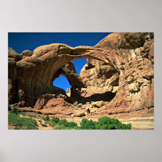 Doppelbogen, Arches National Park, Utah Poster (Vorne)