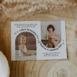 Doppelbogen-Foto Gemeinsame Geburtstagseinladung Einladung<br><div class="desc">Eine moderne gemeinsame Geburtstagsveranstaltung mit 2 eigenen Fotos in gewölbter Form. Der Titeltext ist um die Fotos herum gebogen,  zusammen mit Sternen. Sie können die Farbe des gesamten Textes und der Sterne in diesem Design ändern.</div>