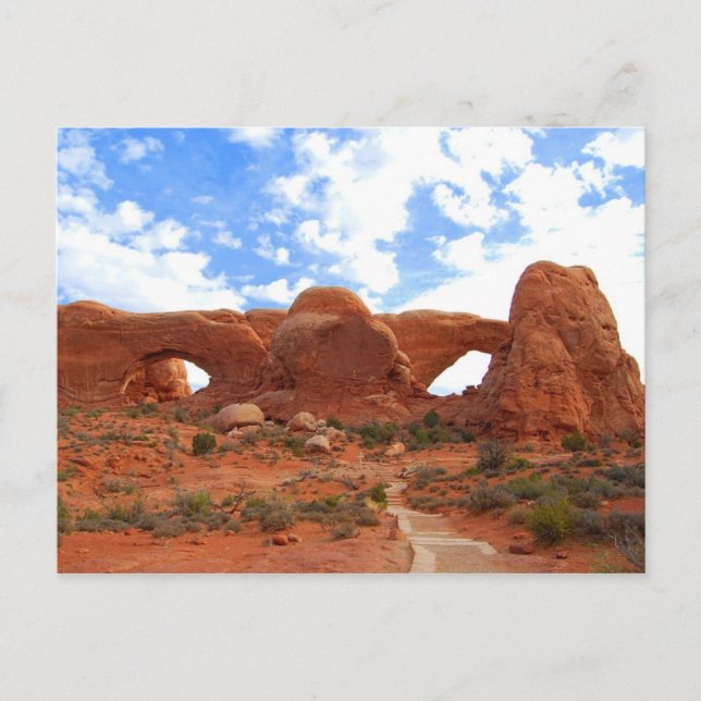 Doppelbögen, Nationalpark Arches, Utah Postkarte (Vorderseite)