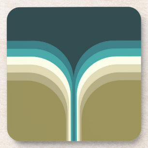 Doppelbogendekoration im Retrostil Getränkeuntersetzer