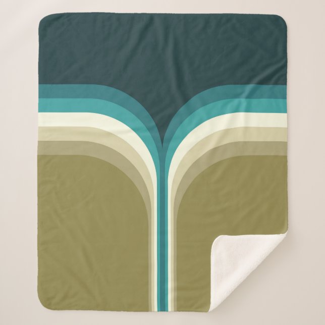 Doppelbogendekoration im Retrostil Sherpadecke (Vorderseite)