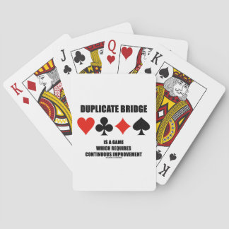 Doppelbrücke erfordert kontinuierliche Verbesserun Spielkarten