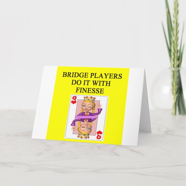 Doppelbrückenspieler Karte (Vorderseite)