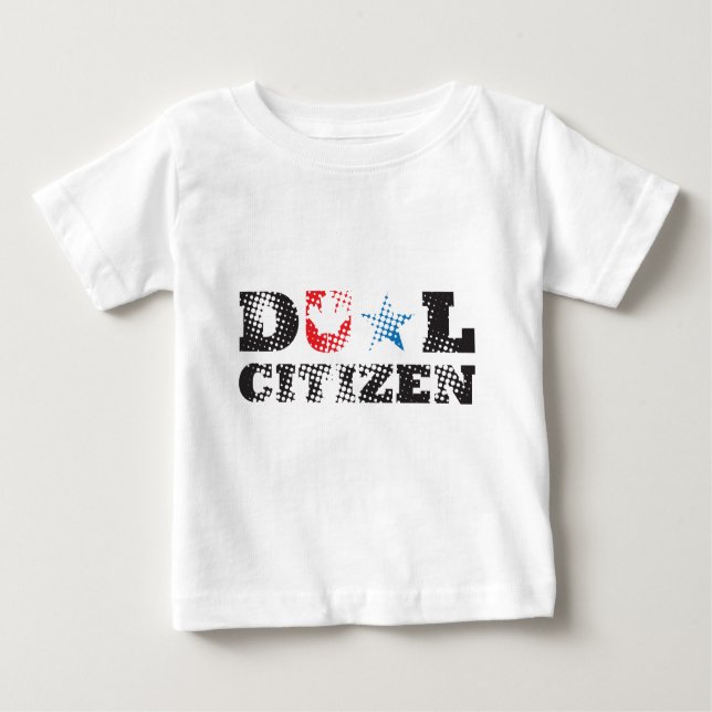 Doppelbürger Baby T-shirt (Vorderseite)
