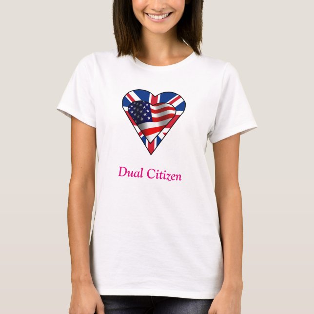Doppelbürger UK-US T-Shirt (Vorderseite)
