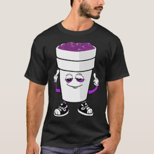 Doppelcup Styropor Lean Codein Lila trank Siz T-Shirt