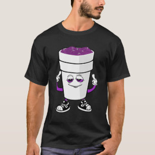Doppelcup Styropor Lean Codein Lila trank Siz T-Shirt