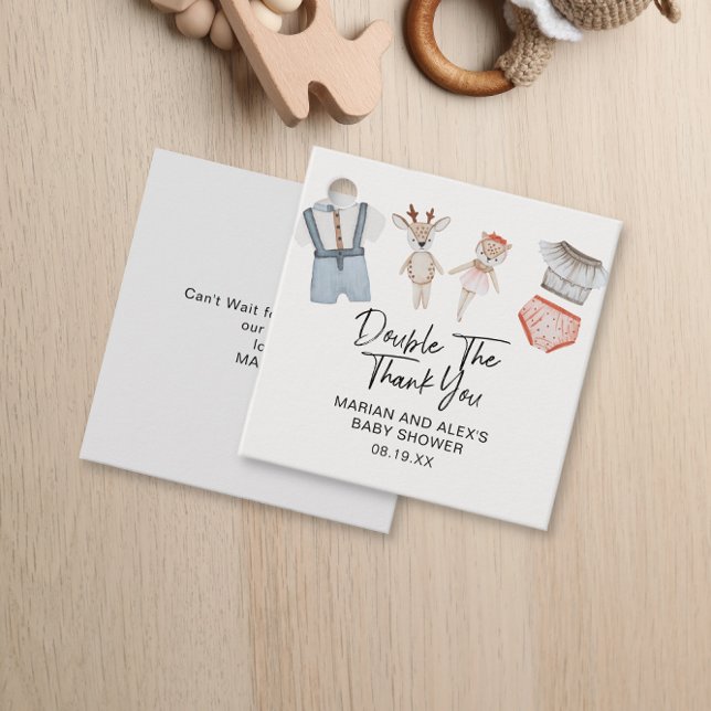 Doppeldanke neutrale Twins Kleidung Gefälligkeitst Geschenkanhänger (Von Creator hochgeladen)