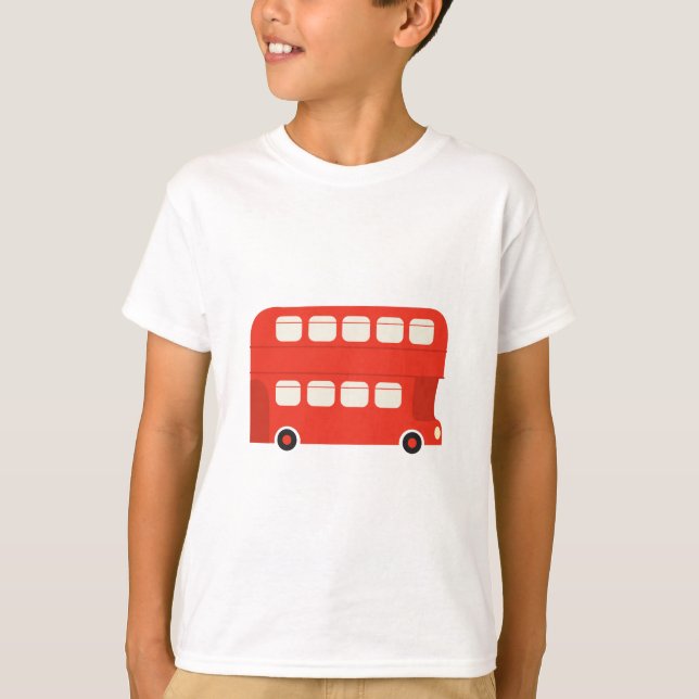Doppeldecker-Bus T-Shirt (Vorderseite)