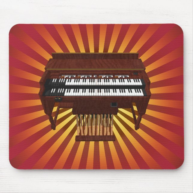 Doppeldecker-Organ: Modell 3D: Mousepad (Vorne)