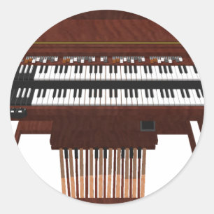 DoppelDeckorgan: 3D-Modell: Runder Aufkleber