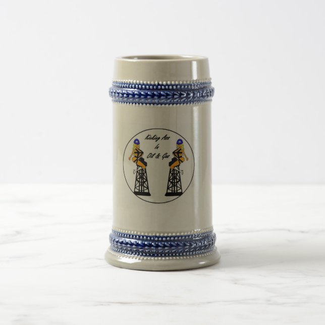 Doppelderrickkräne Stein Bierglas (Mittel)