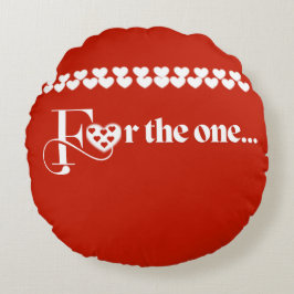 Doppeldesign für Rundkissen Rundes Kissen