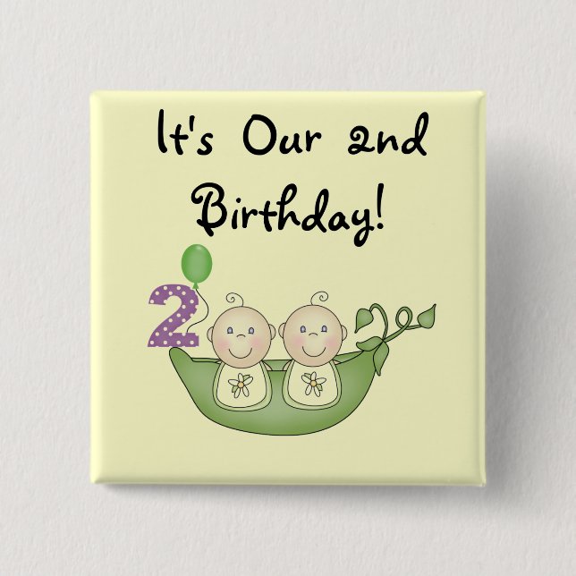 Doppelerbsen ein den Hülsen-in den 2. Button (Vorderseite)