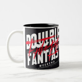 Doppelfantasy-Trend Zweifarbige Tasse