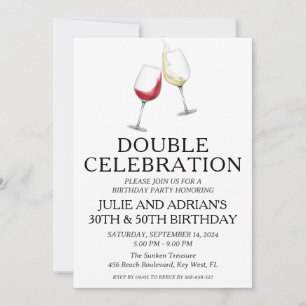 Doppelfeier gemeinsame Geburtstagsfeier Einladung