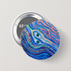 Doppelflammen, Acrylmalerei Button