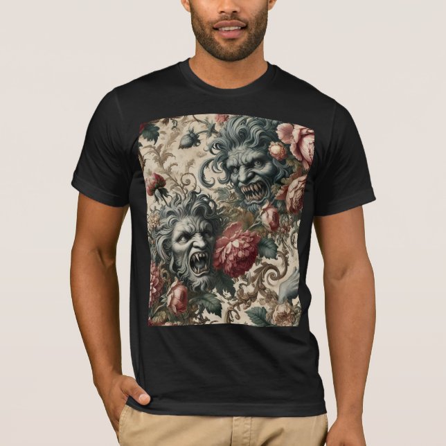 Doppelganger Malevolence – Gothic Wearable Art T-Shirt (Vorderseite)