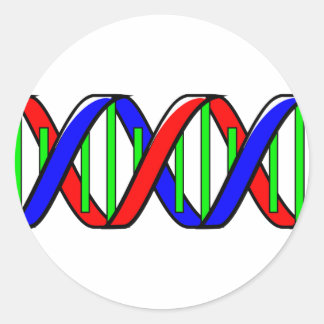 Doppelhelix Runder Aufkleber
