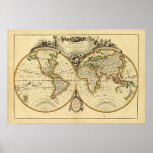 Doppelhemisphäre Poster