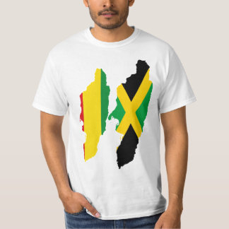 Doppelherzen, Jamaika und Rasta/Äthiopien T-Shirt