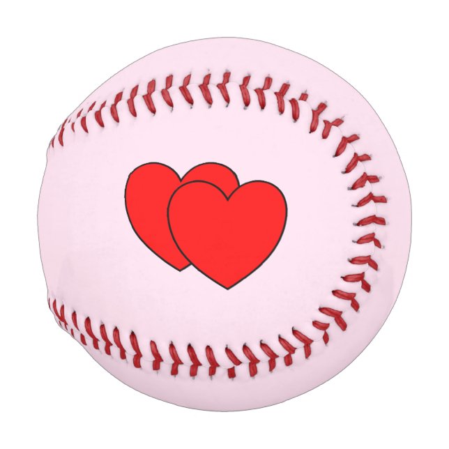 Doppelherzen rosa baseball (Vorne Rechts)