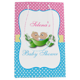 Doppeljungen-und Mädchen-Babyparty Mittlere Geschenktüte