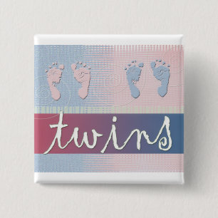 Doppeljungen- und Mädchenknopf Button