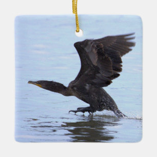 Doppelkamm-Kormoran-Schmuck Keramikornament
