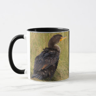 Doppelkamm-Kormoran-Vogel-Tasse Tasse