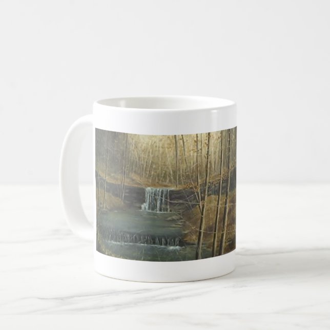 "DOPPELKERNENS FALLEN" KAFFEETASSE (Vorderseite Links)