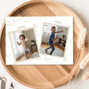 Doppelkinder Jungen Geschwister Foto Gemeinsamer G Einladung