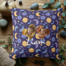 Doppelkissen aus Foto mit Herzrahmen und Kawaii