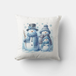 Doppelkissen der Snowman-Familie - 2 Bilder Kissen