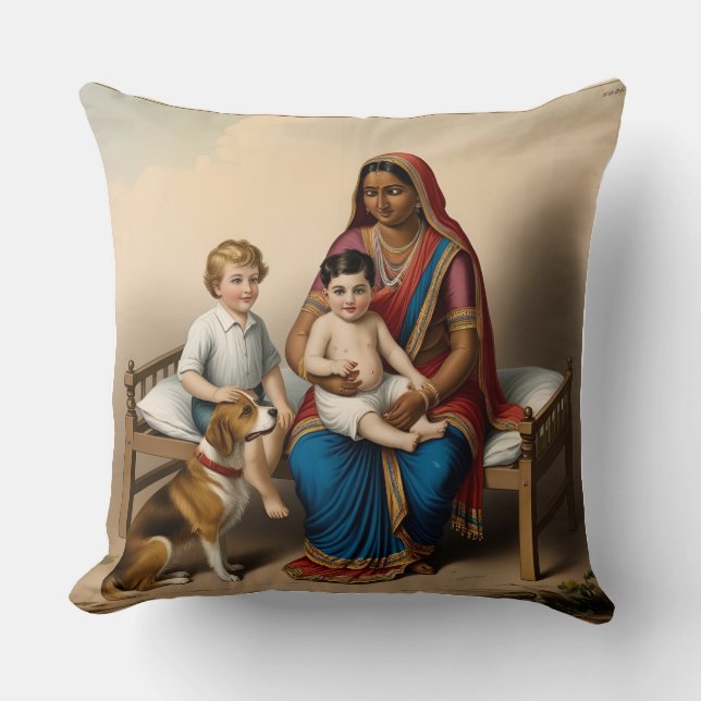 Doppelkissen: Gemütliche Momente auf dem Babybett Kissen (Vorderseite)