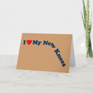 Doppelknie-Ersatzgeschenke   Get Well Karte