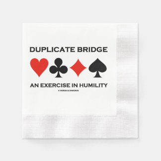 Doppelkopf-Brücke Eine Übung in Demut Humor Serviette