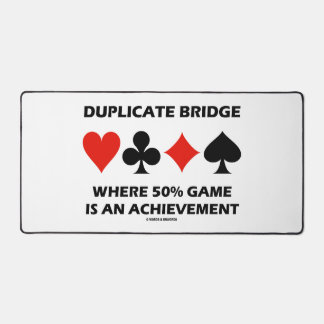 Doppelkopf-Brücke, wo 50% Spiel eine Errungenschaf Schreibtischunterlage