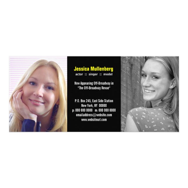 Doppelkopffoto Werbekarte (Vorne)