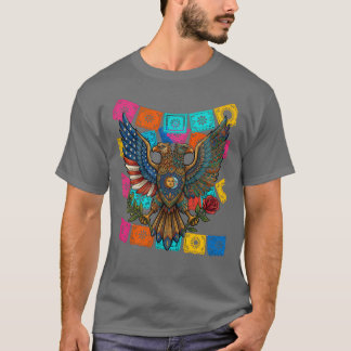 Doppelköpfiger Adler USA Mexico Erbe T-Shirt