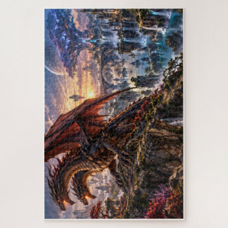 Doppelköpfiger Drache und verzaubertes Königreich Puzzle