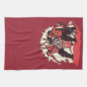 DoppelKrampus und altes St.-Nick Küchentuch