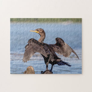 Doppelkreuzer Kormoran am Champlain See Puzzle