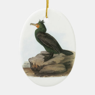 Doppelkreuzer Kormoran von Audubon Keramik Ornament