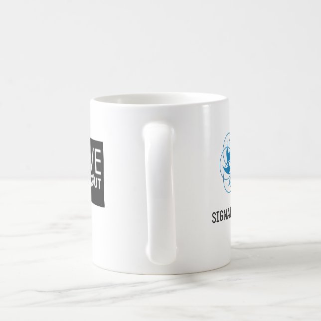 Doppellogo-Pfadfinder/Signal-Tasse Kaffeetasse (Henkel)