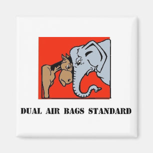 DOPPELLUFTSACK-POLITISCHER STANDARDMAGNET DEMOKRAT MAGNET