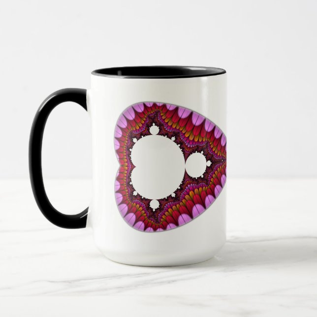 DoppelMandelbrot Herz-Tasse Tasse (Links)